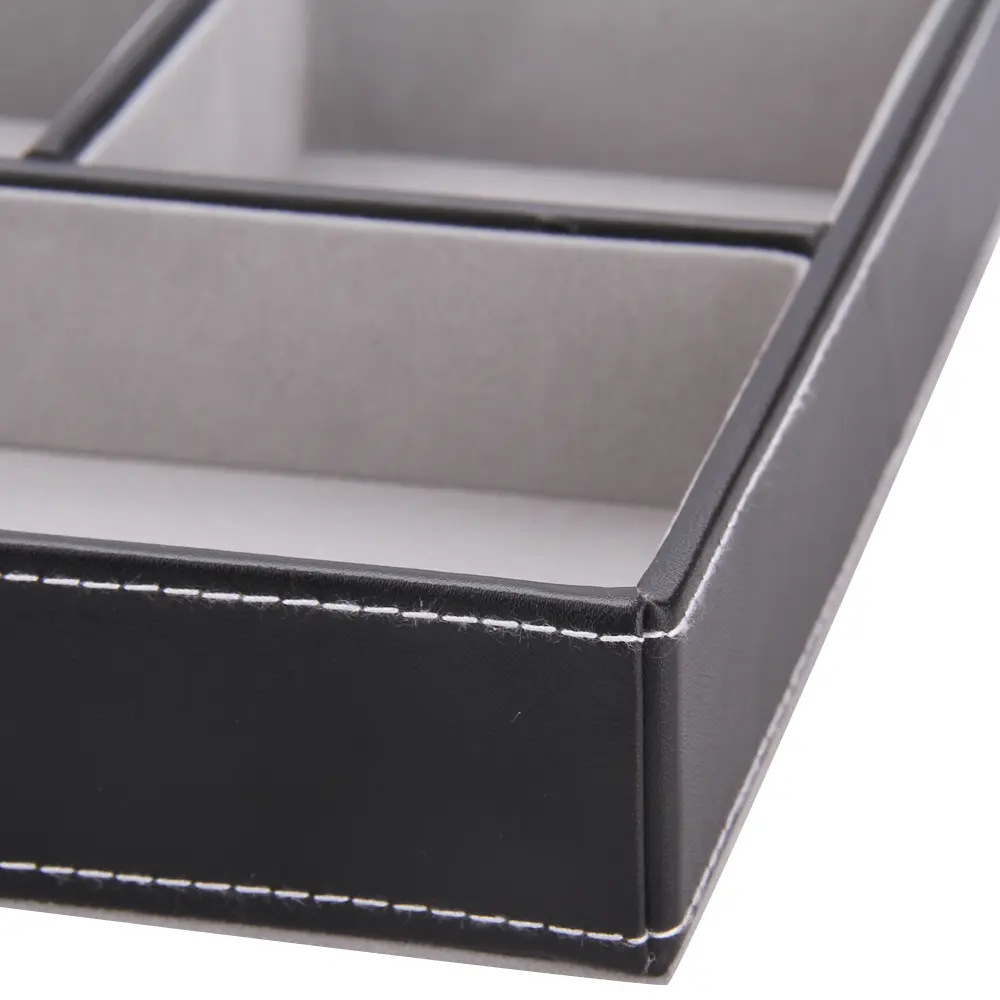 Premium Leather Desktop Organizer Tray for Stylish Home Storage | WG014