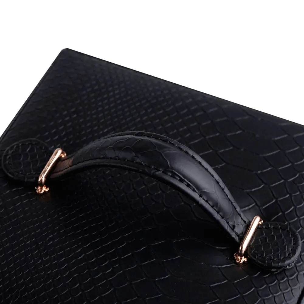 Stylish and Convenient Square Portable Jewelry Box | ZG075