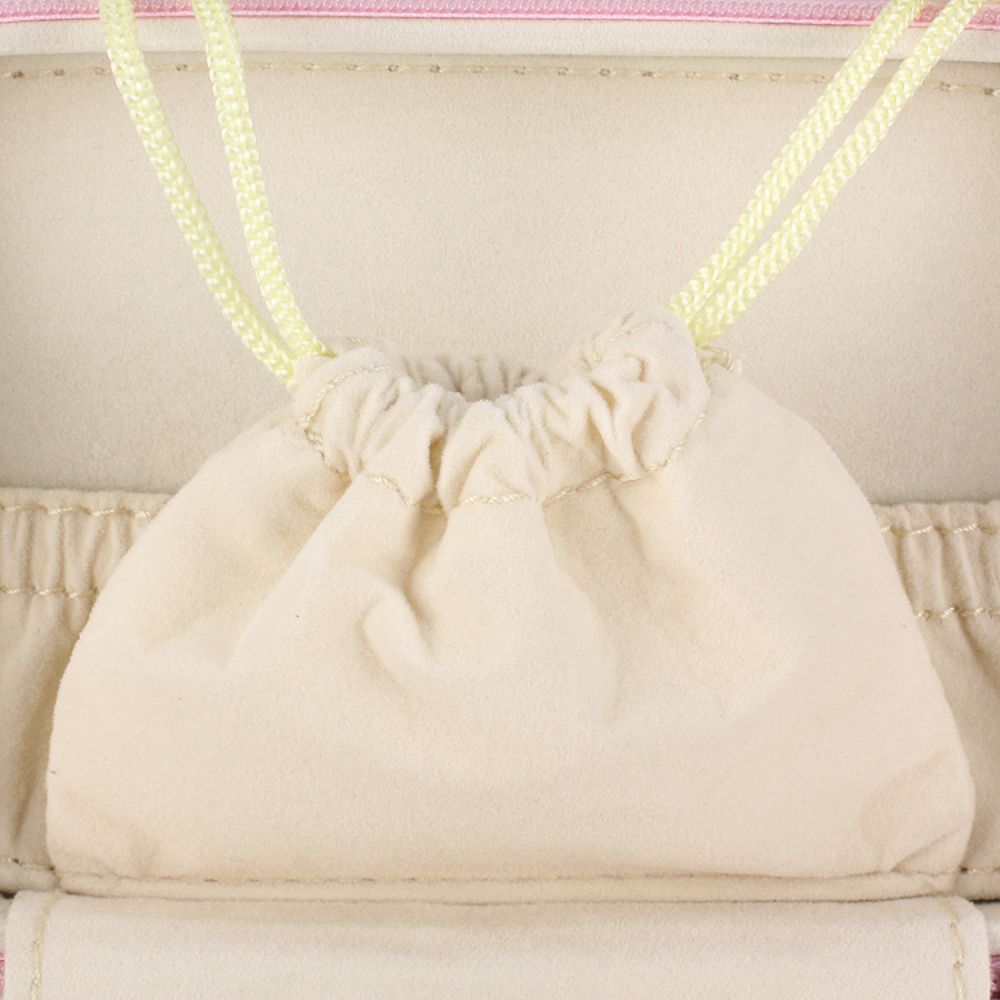 Small PU travel jewelry box with zipper | ZG038
