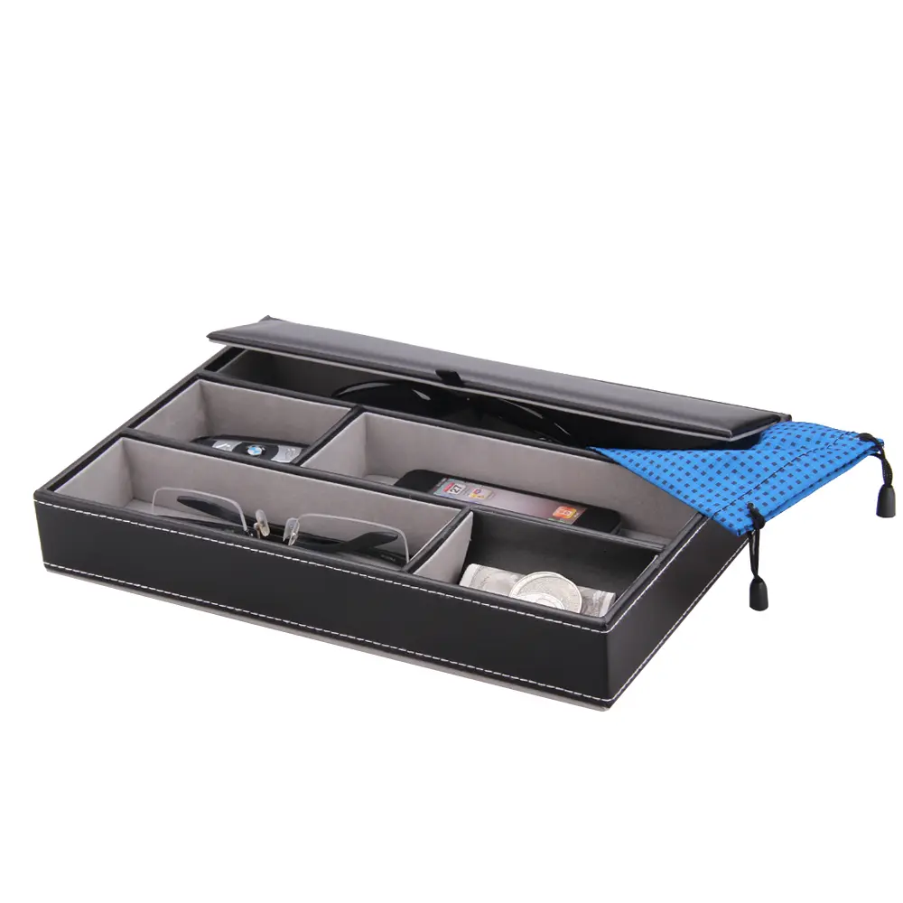 Faux leather desk storage tray for keys or accessories | WG012