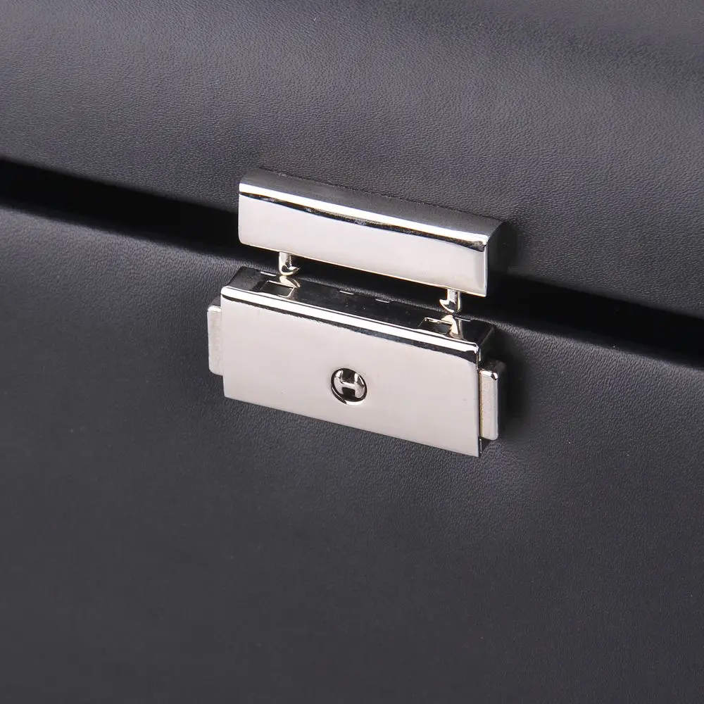 Exquisite Leather Jewelry Box with Arch Handle and swing door | ZG165