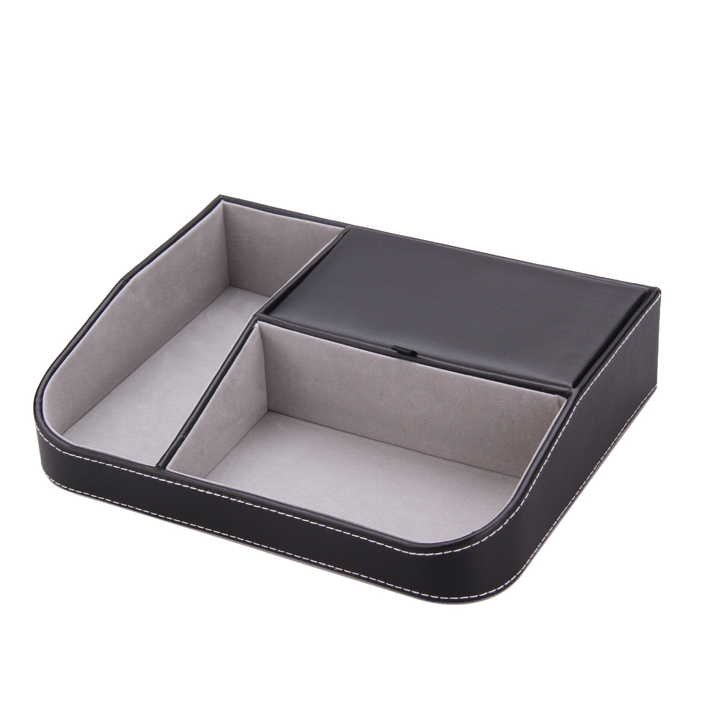 Faux leather desk storage tray for keys or accessories | WG011