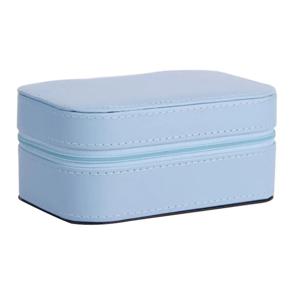 Small PU travel jewelry box with zipper | ZG038