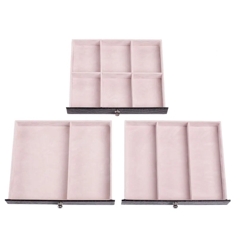 Crocodile Faux Leather jewelry storage box with 3 drawers | ZG156