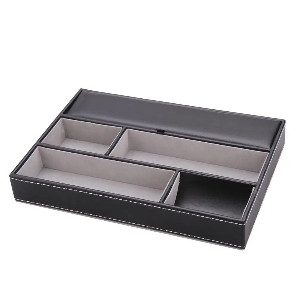 Faux leather desk storage tray for keys or accessories | WG012