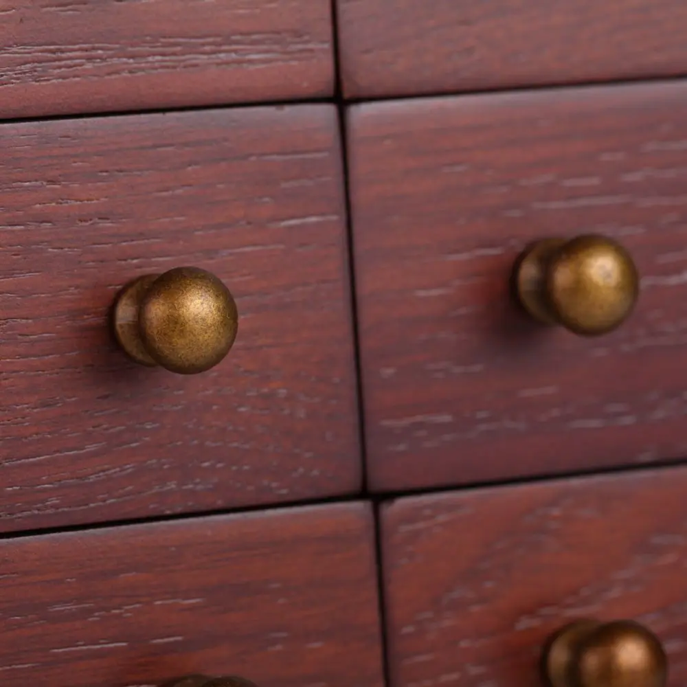 Grand Wooden Jewelry Cabinet with 7 Rotating Drawers | MG18